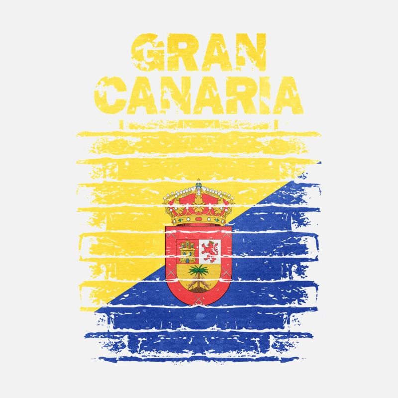 Guanche Flag Design auf Rustikaler Optik