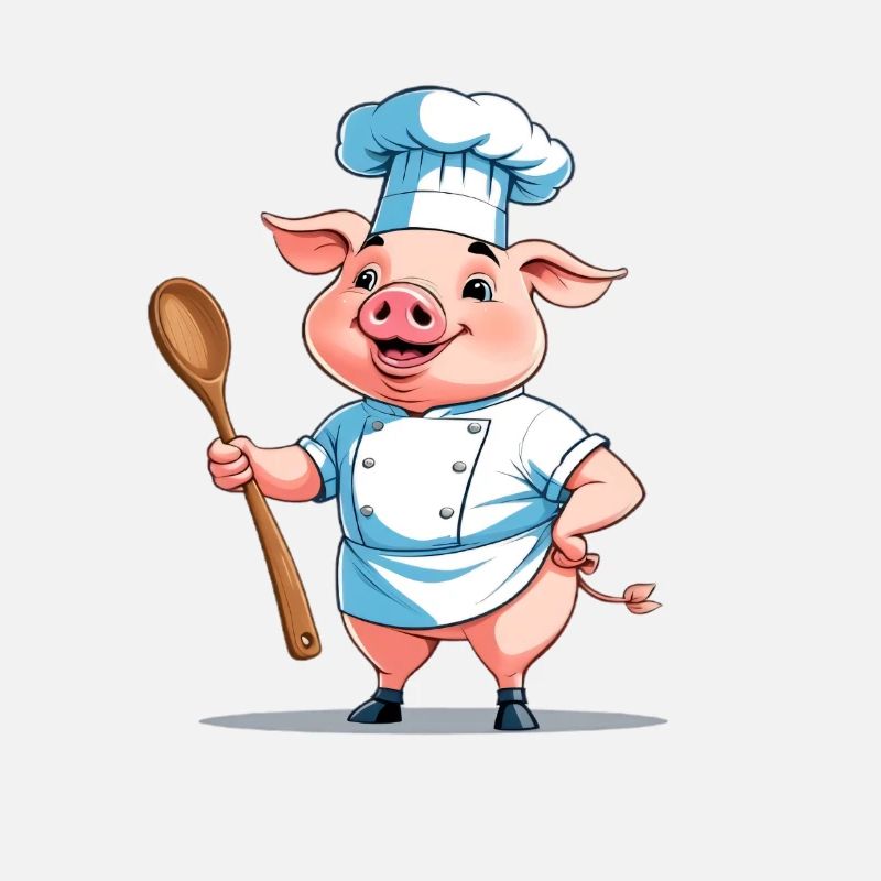Chef cuisinier cochon