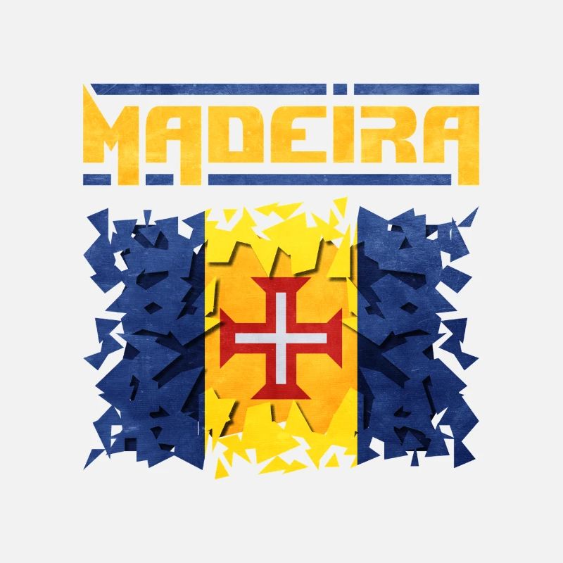 Madeira Flag Abstrakt Design