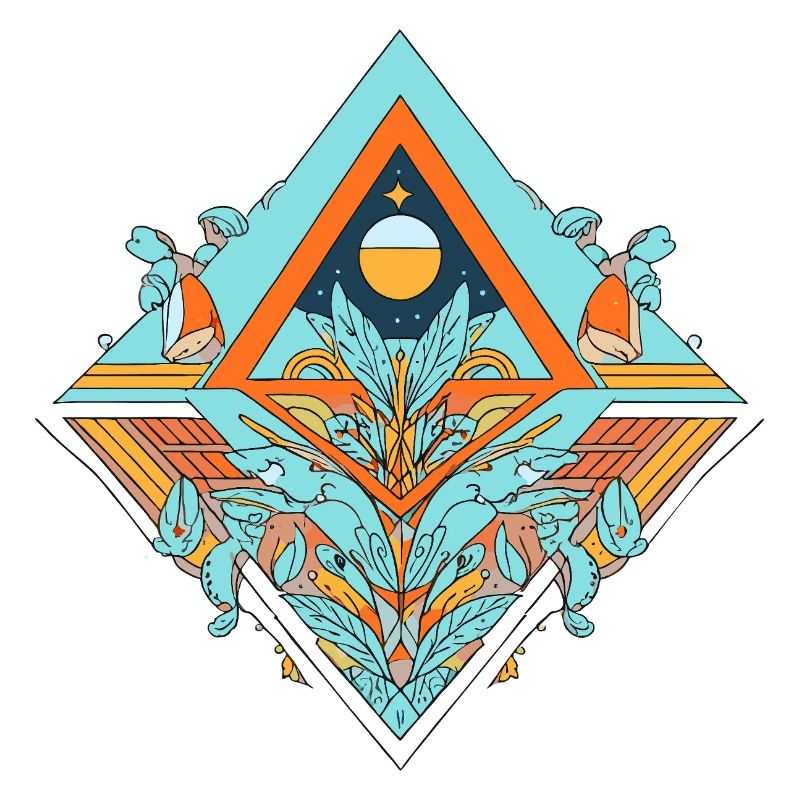 Celestial Dreamscape Geometrisches Design