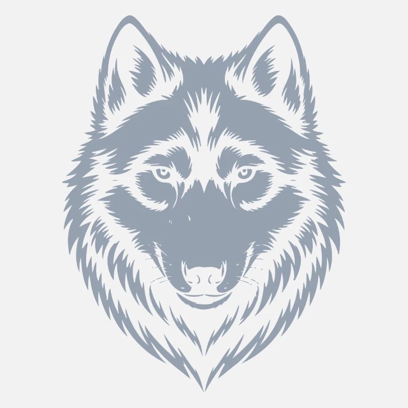 Majestätisches Wolf-Emblem-Design