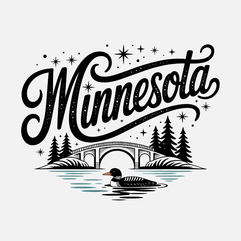 Minnesota - Souvenir États-Unis State Design