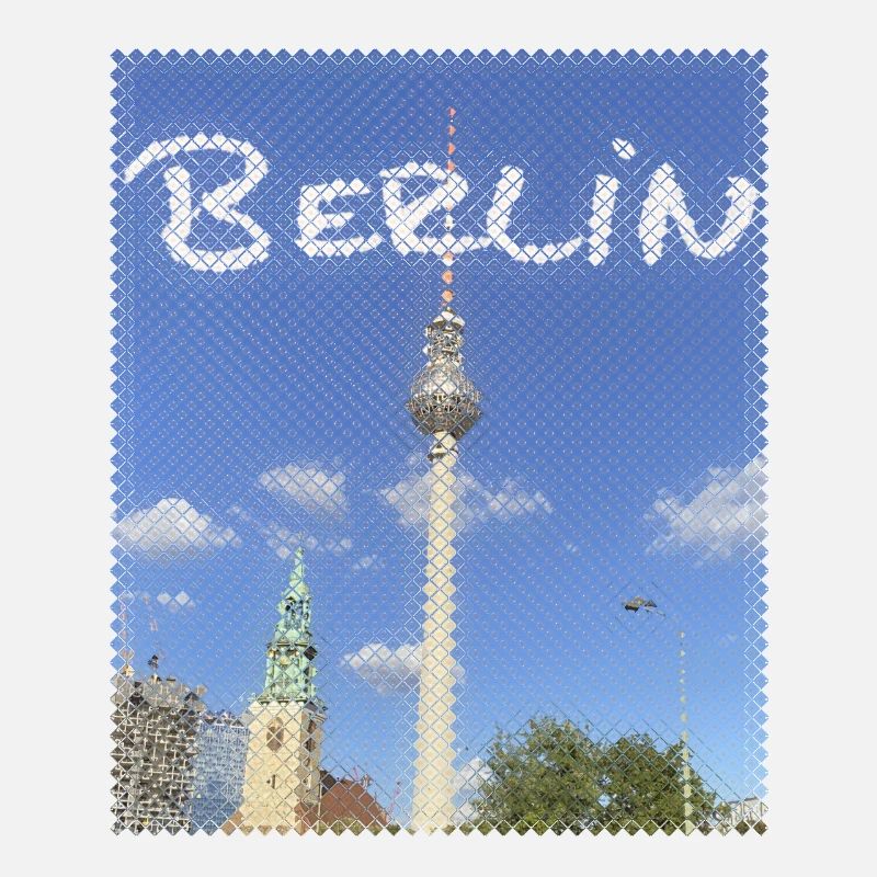 Design néon de la tour de télévision de Berlin