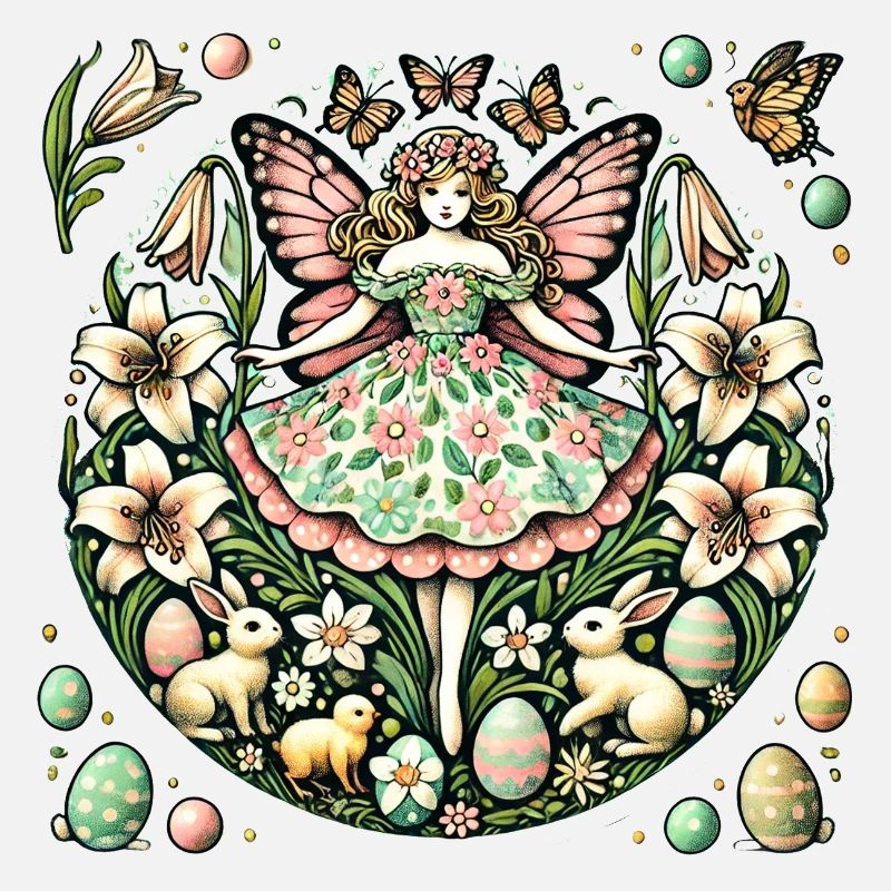 Wunderliche Fee Blüte Illustration
