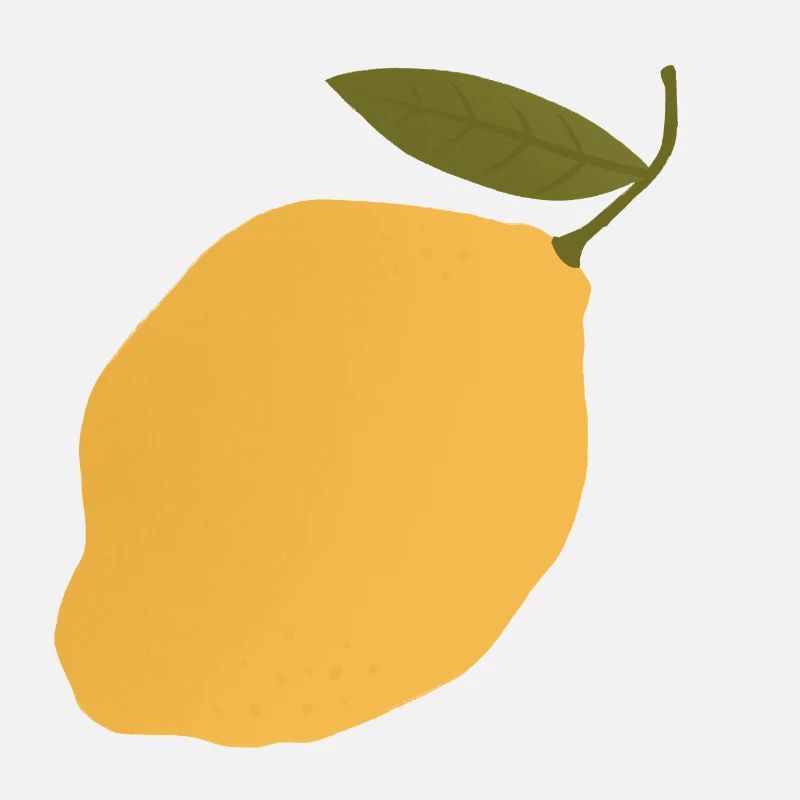 Lemon Botanical Illustration T-Shirt