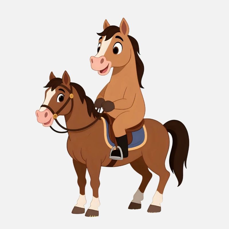 Pferd auf Pferd – Surrealer Reiterspaß 