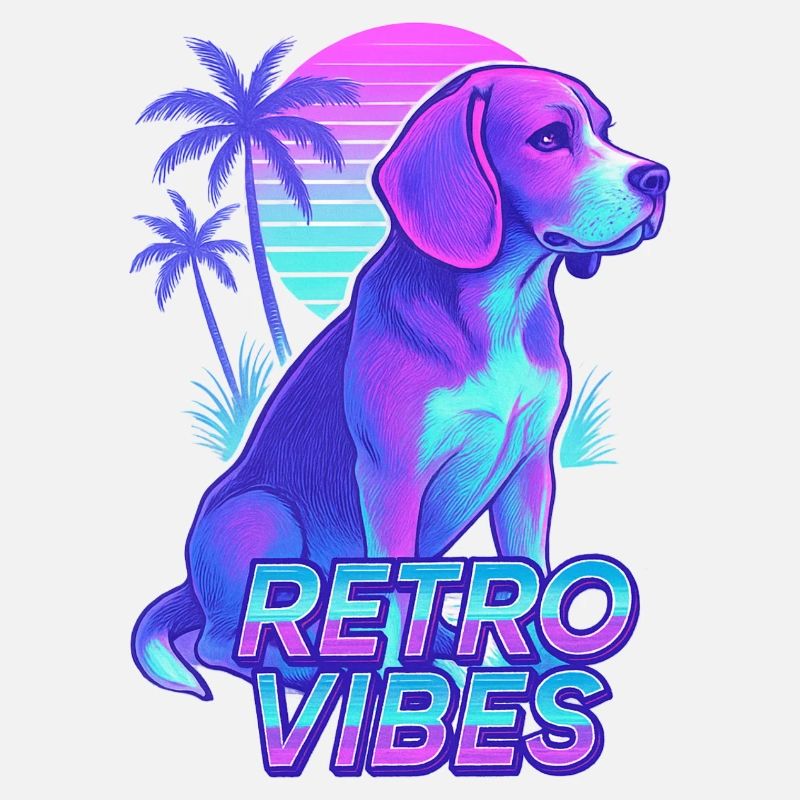 Chien Beagle Retro Vibes