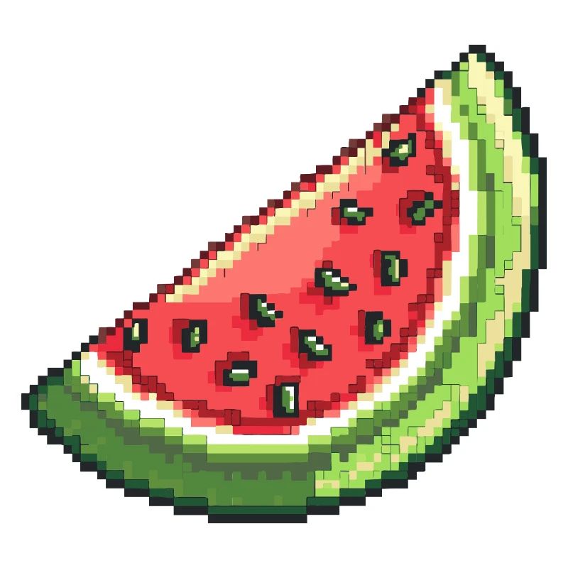 Tranche de pastèque pixel