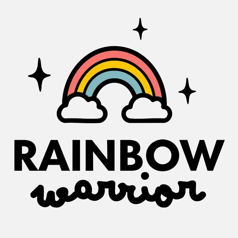 Regenbogen-Krieger-Logo