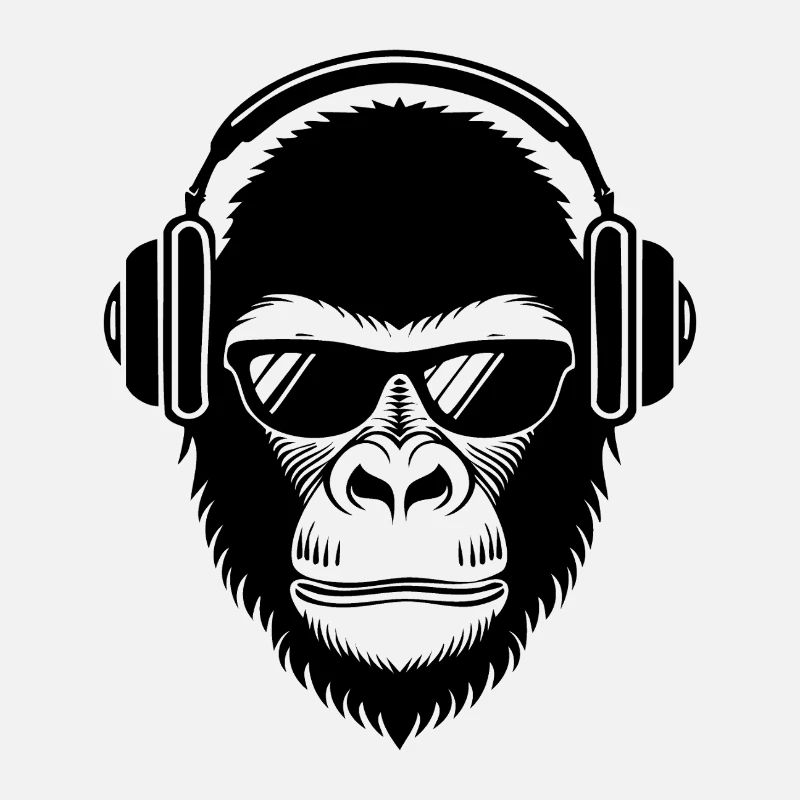 Relaxed Monkey Wireless Headphones Cafe Chemise