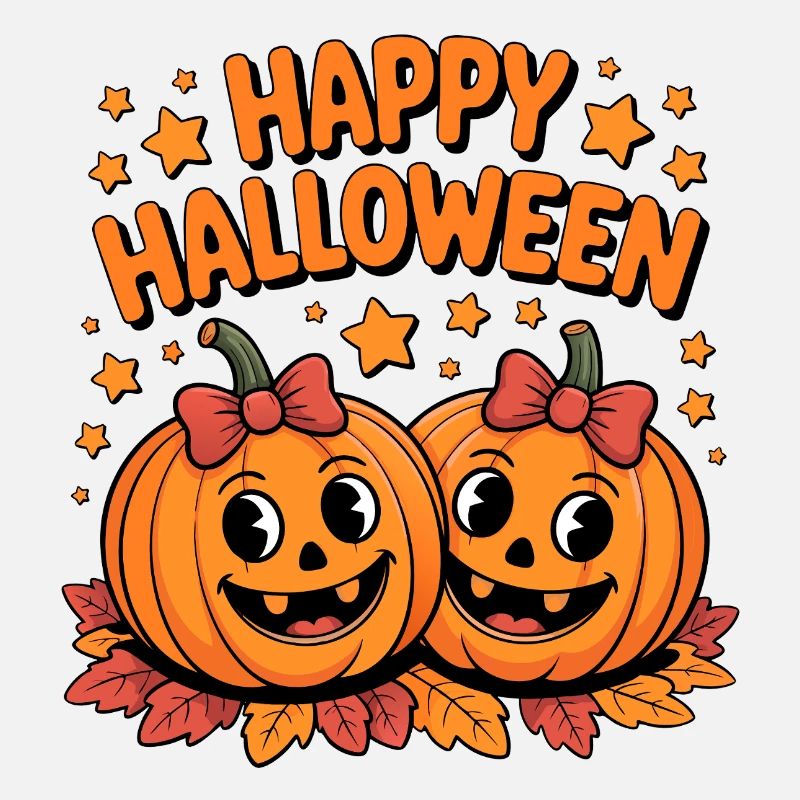 Pumpkin Joy Happy Halloween Duo
