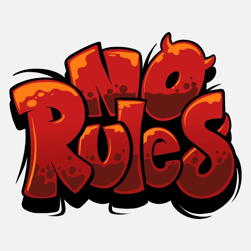 No rules Graffiti Urban Red