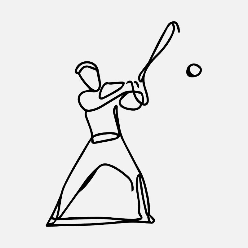 Dessin de joueur de baseball