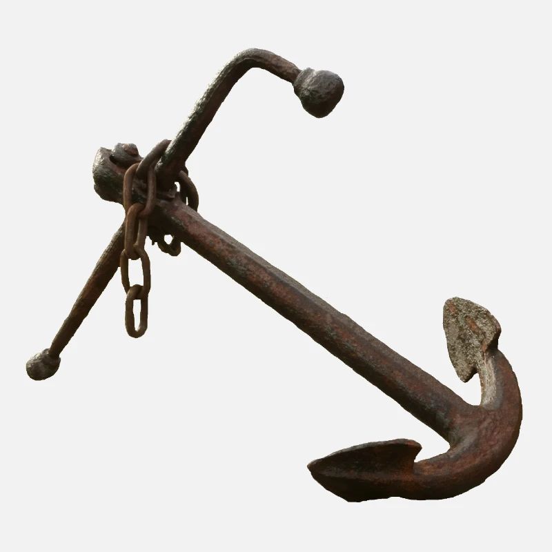 Verrosteter Anker Nautik