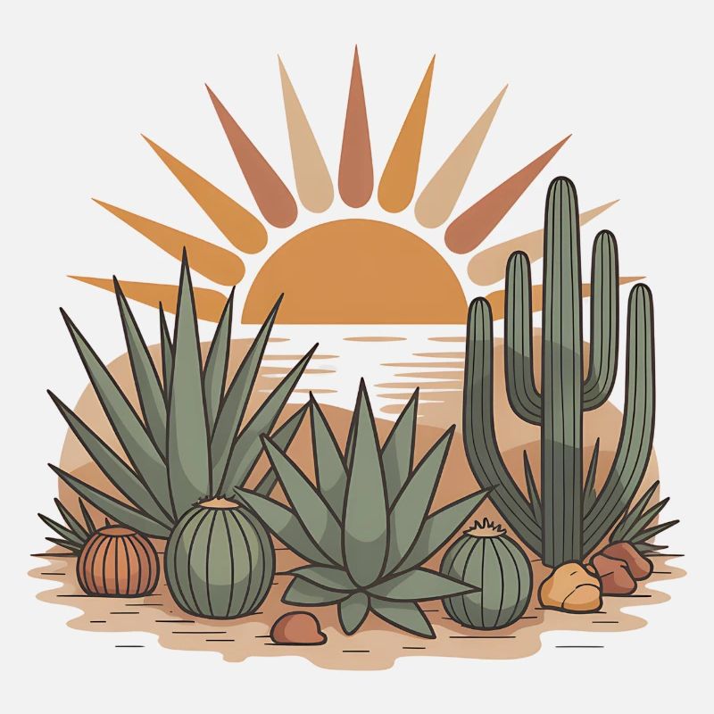 Boho Nature Cacti