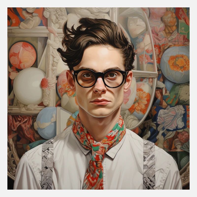 Portrait Nerd Chic avec une touche rétro