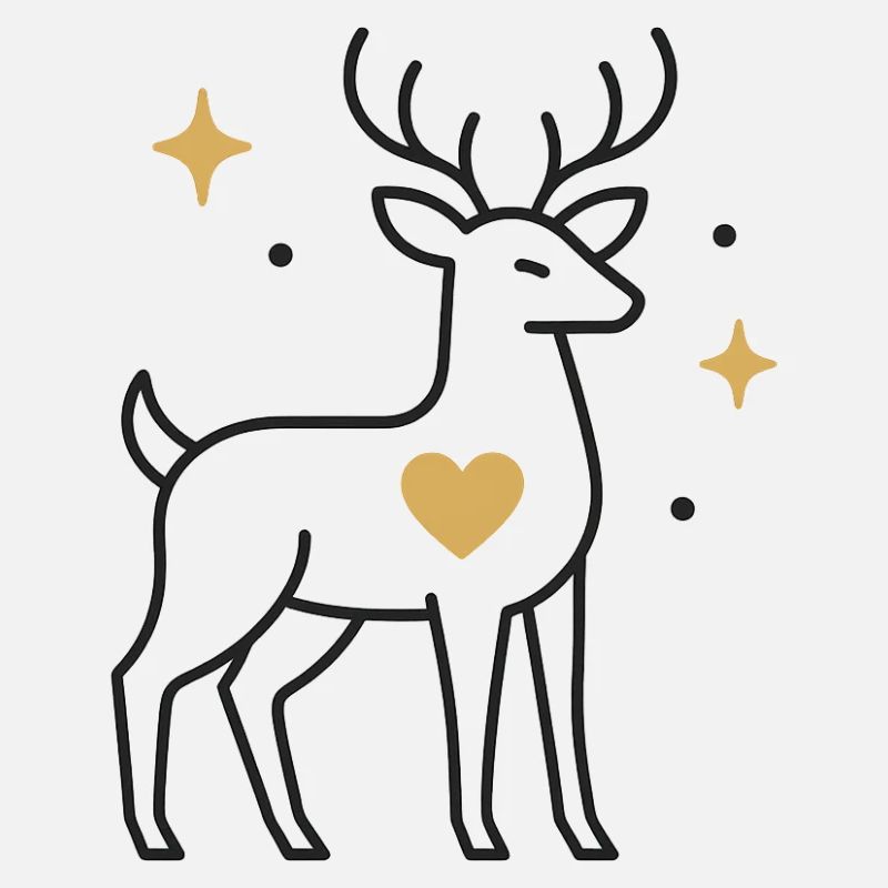 Herzdeer with star accent