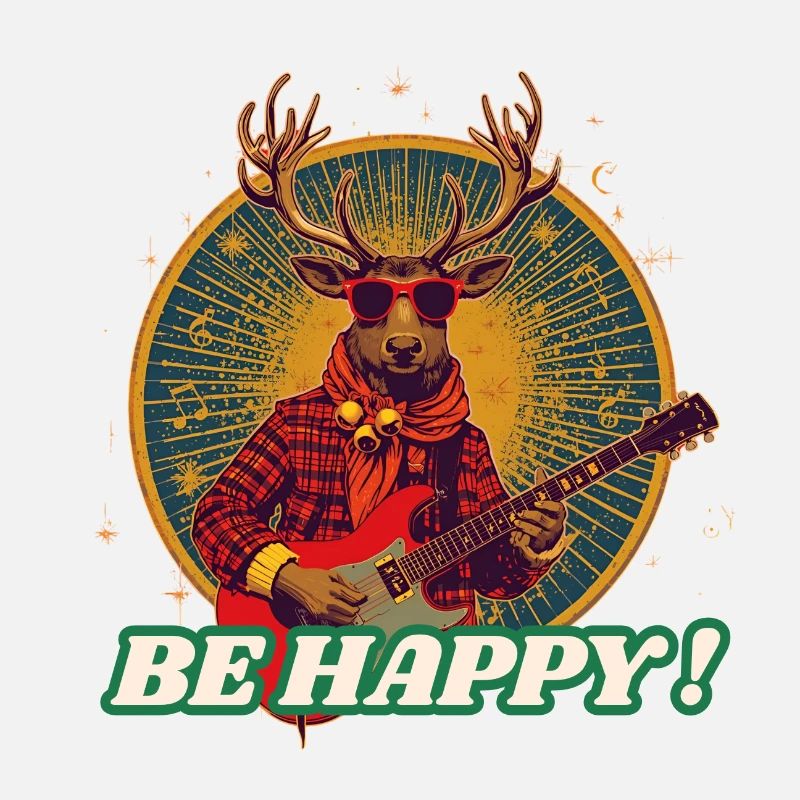 Deer Rocker Gitarre SEI GLÜCKLICH