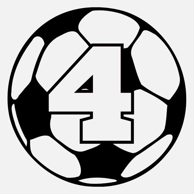 Numéro 4 football - 4e anniversaire 