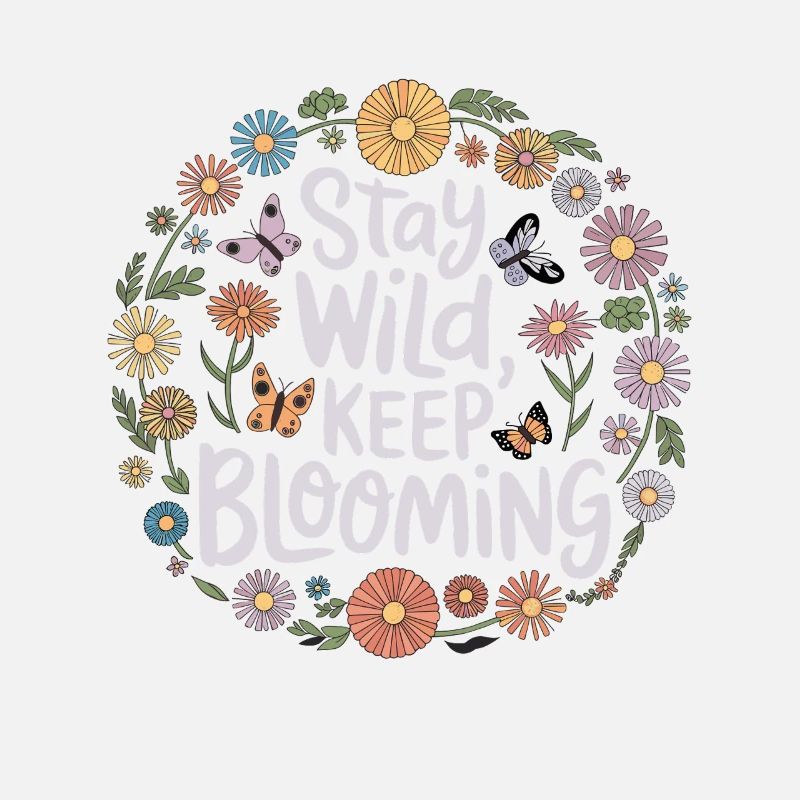 Bleib wild, bleib blühend Kreis