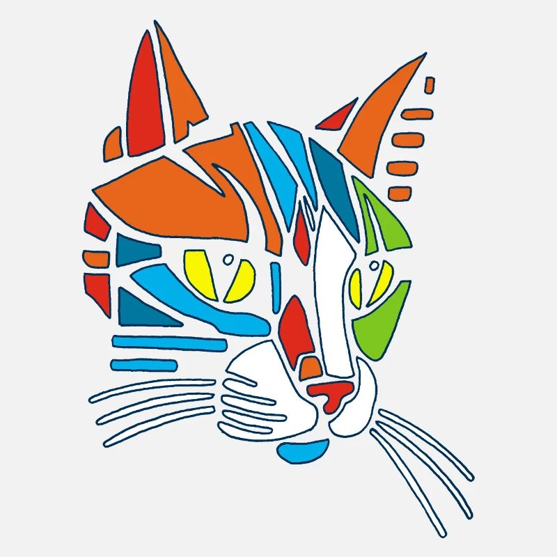 Stammes-Mosaik-Katze