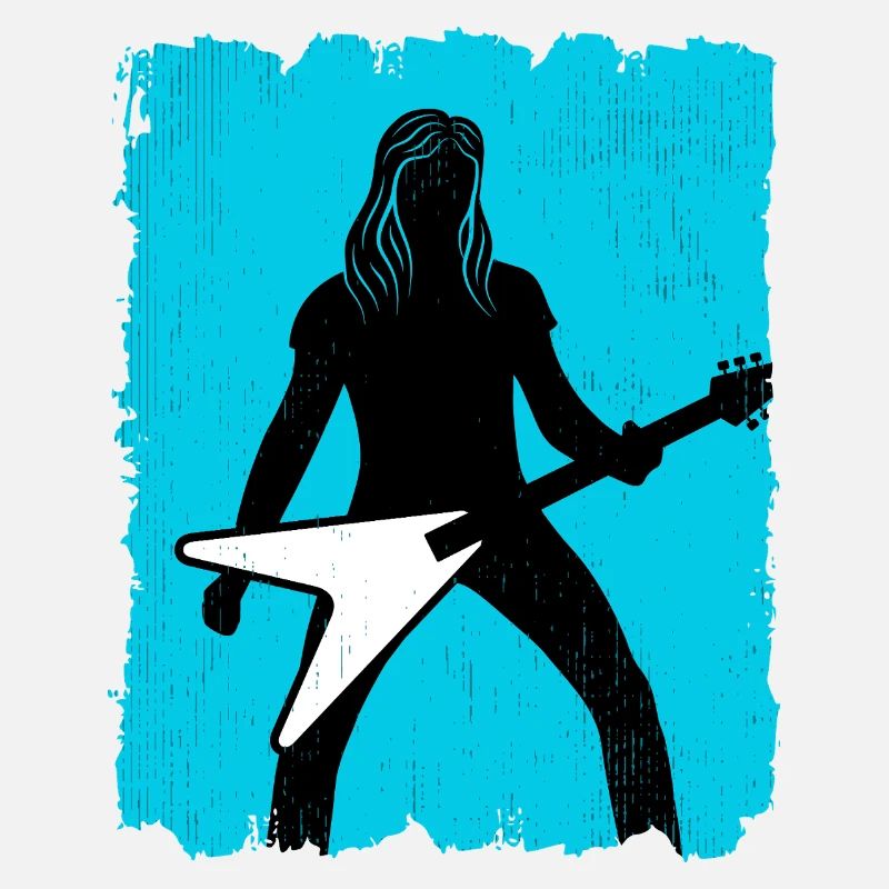 Affiche du guitariste heavy metal
