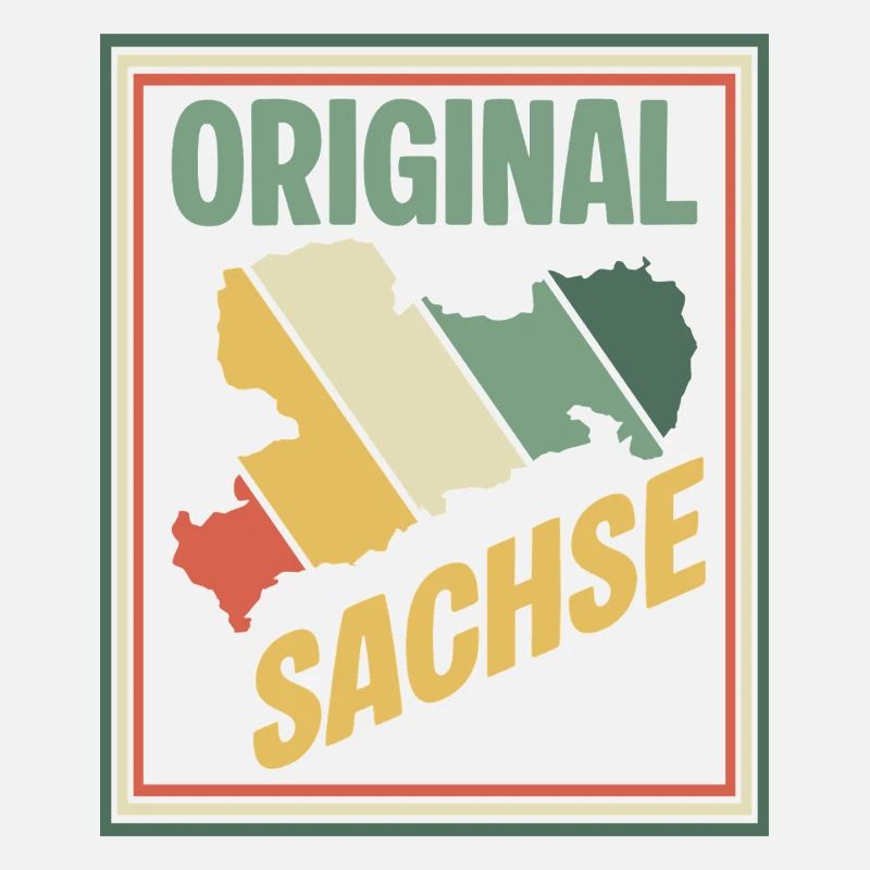 Carte originale de la Saxe