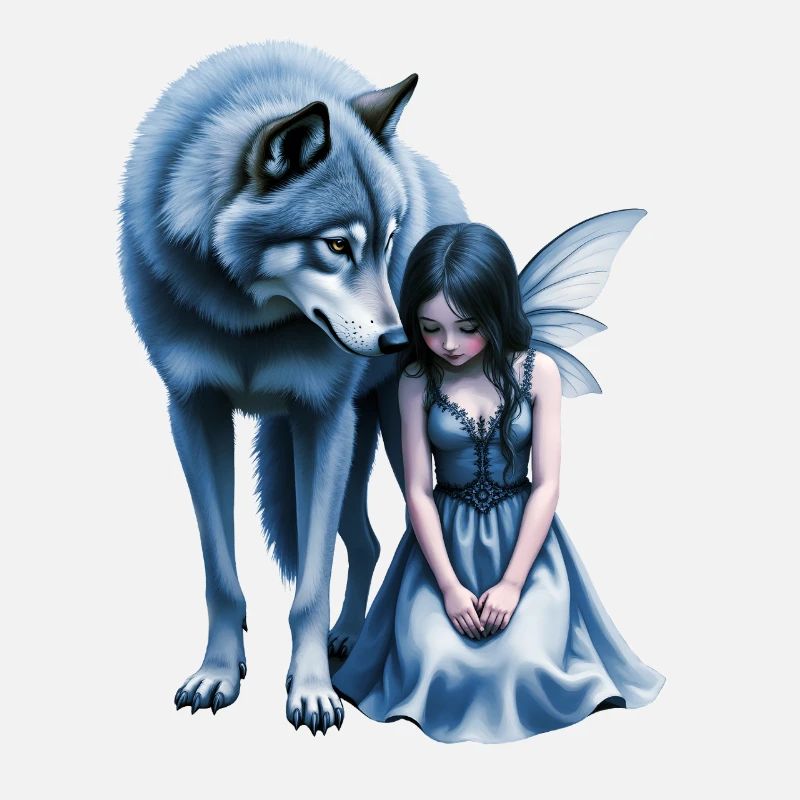 Loup Bleu et Fée de la Nuit