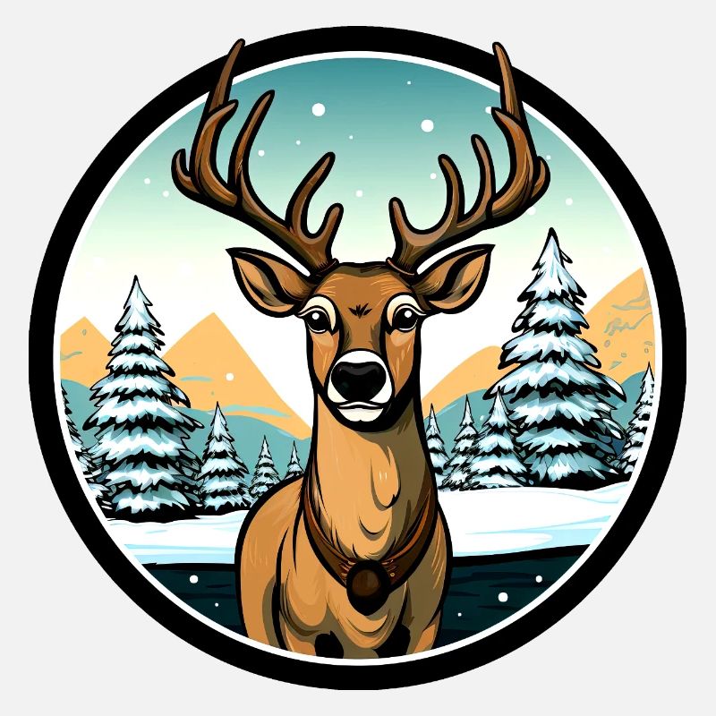 Style Hiver Cerf