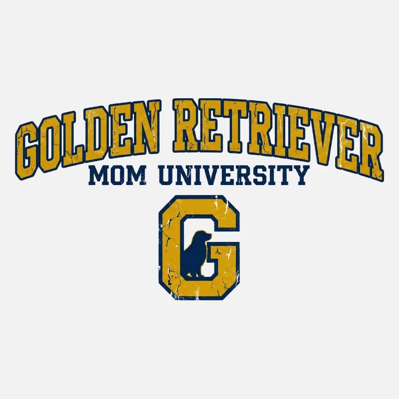 Golden Retriever Mom University Varsity Style