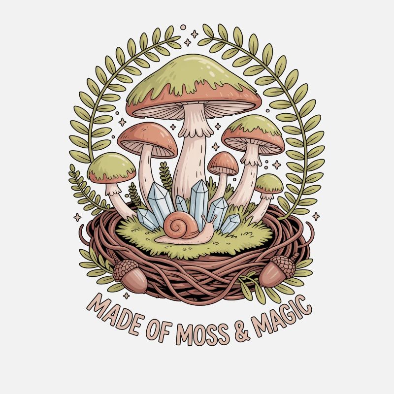 Fait de mousse et de gobelincore magique