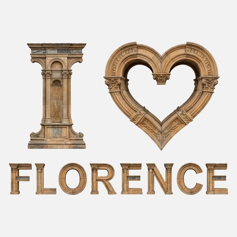 FLORENCE – Lettrage en pierre de la Renaissance