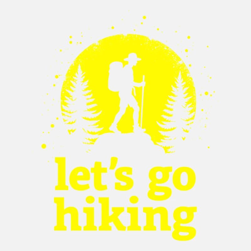 Let's go hiking Bergsteiger Wanderer Silhouette