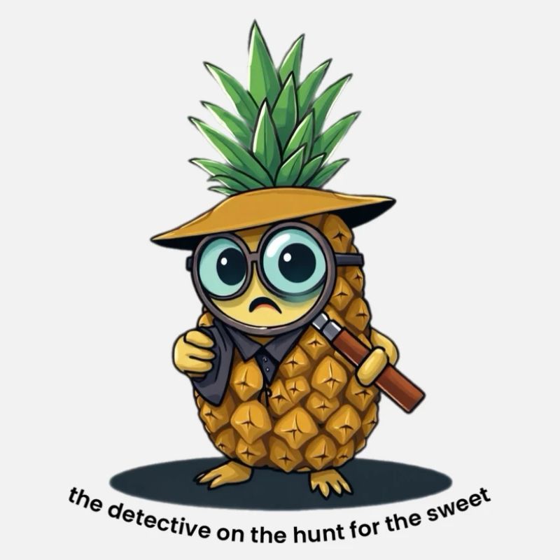 Caricature du détective ananas