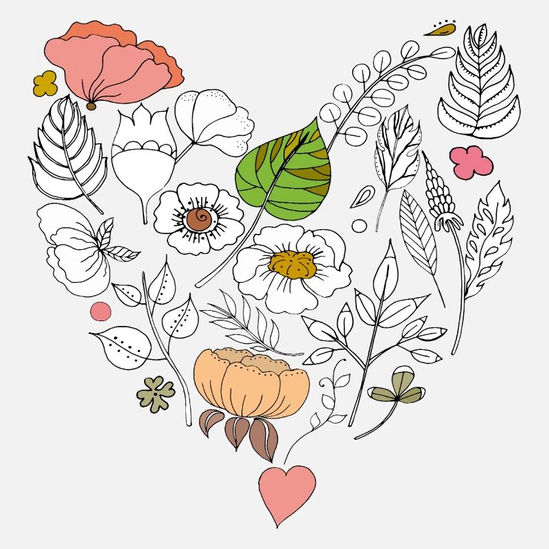 Florales Herz