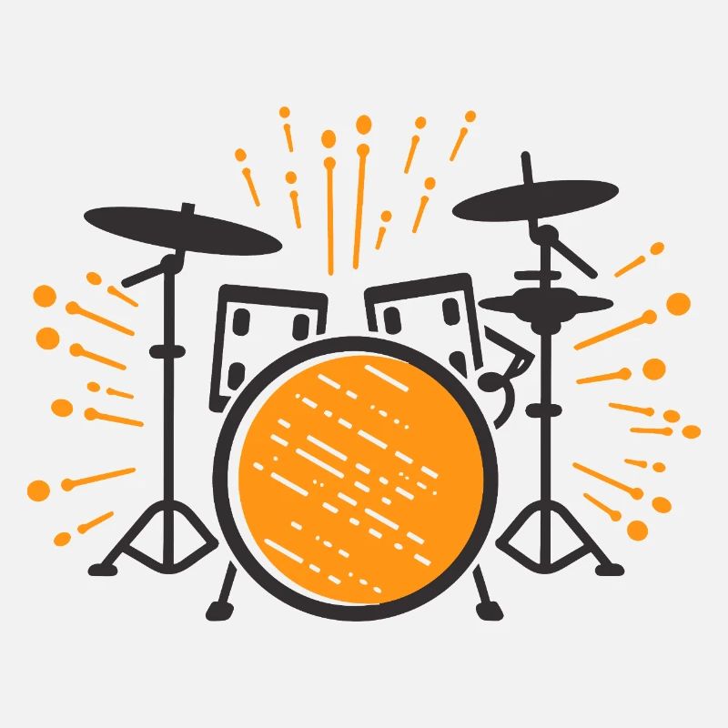 Drums Cartoon Look