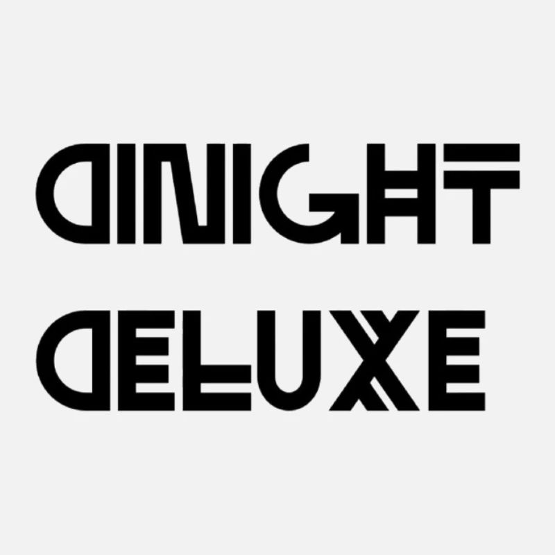 Modern Geometric Lettering - Dinight Deluxe 