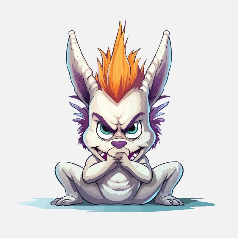 Angry Mohawk Bunny