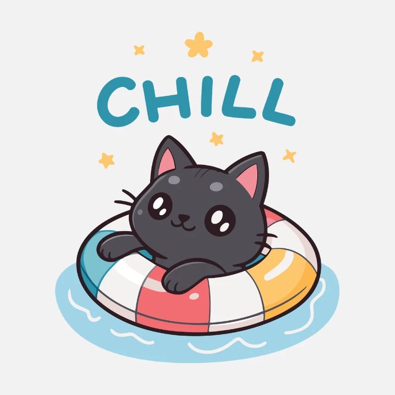 Chat Flottant Chill Bouée