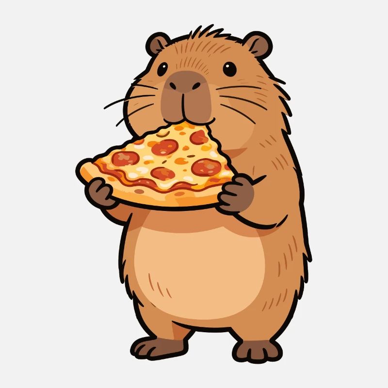 Pizza Hamster Motiv