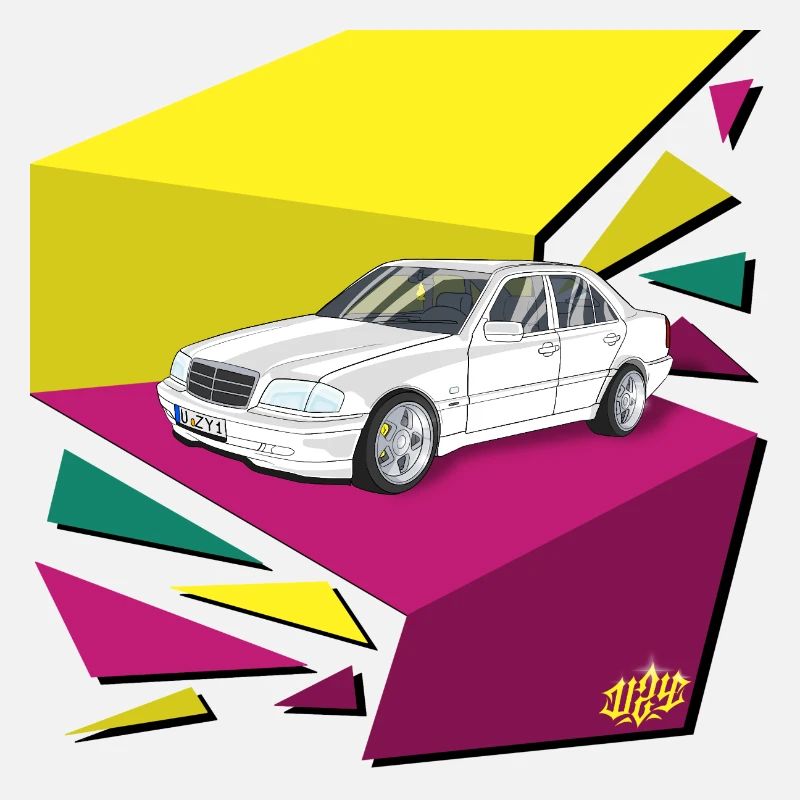 Retro Car Neon Panels 80's