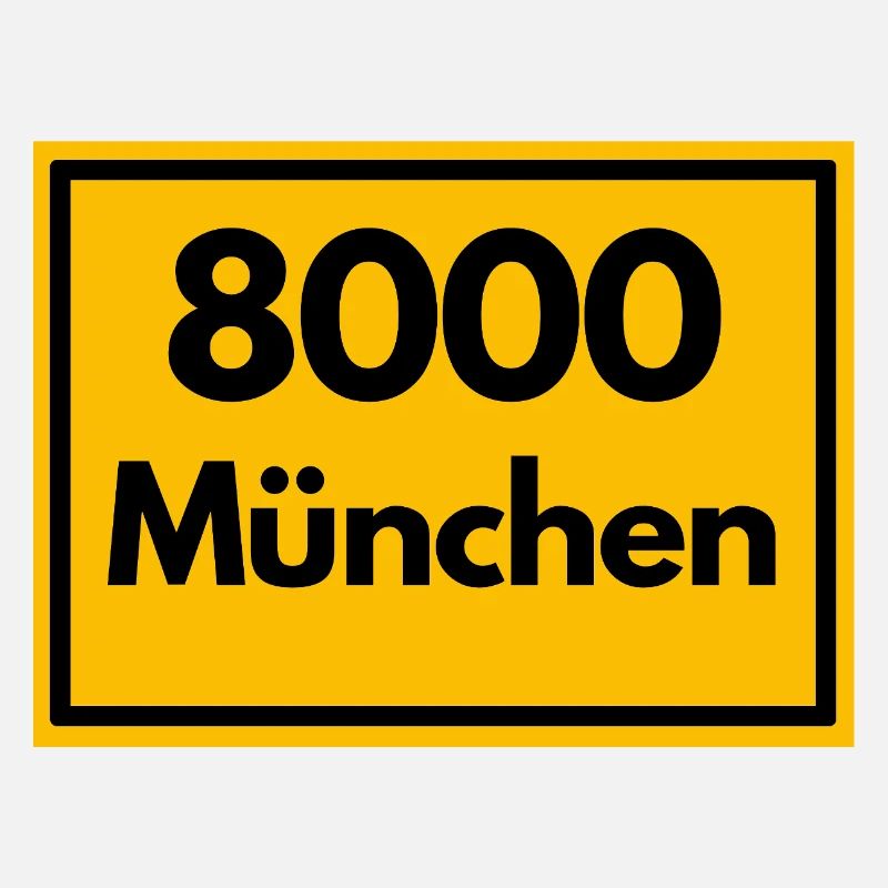 OLD POSTCODE POSTCODE RETRO 8000 MUNICH BAVARIA