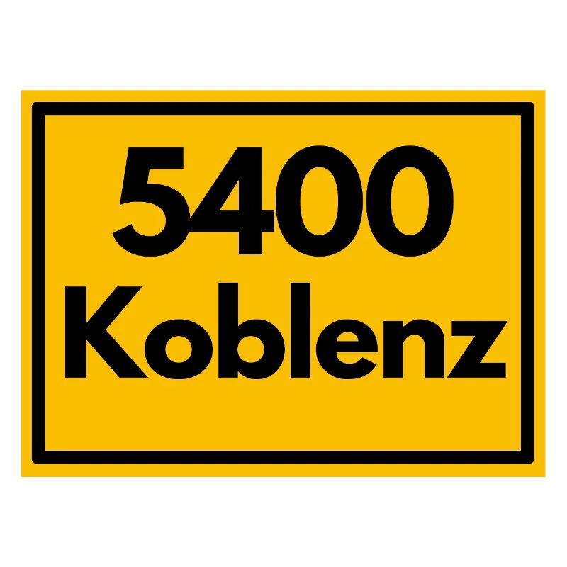 ANCIEN CODE POSTAL RÉTRO 5400 KOBLENZ ALLEMAND