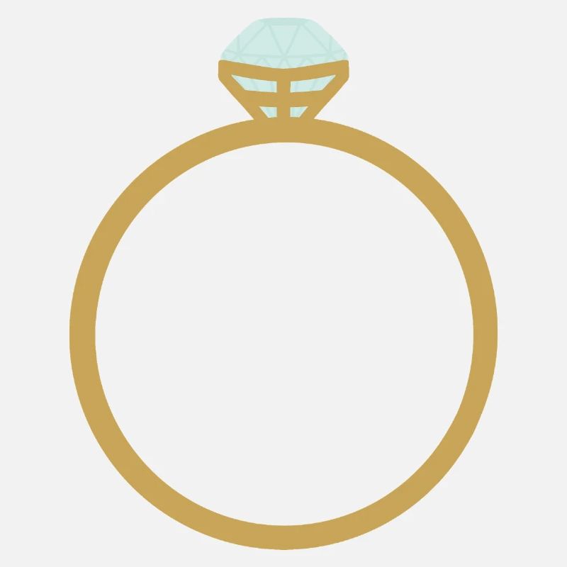 Goldring-Ikone mit Diamant