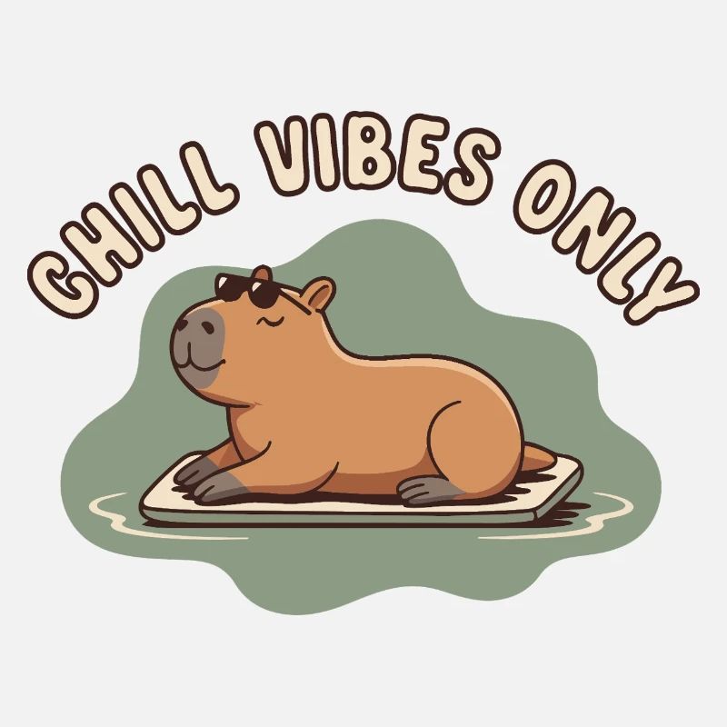Ambiance détendue : Juste du capybara Watershine