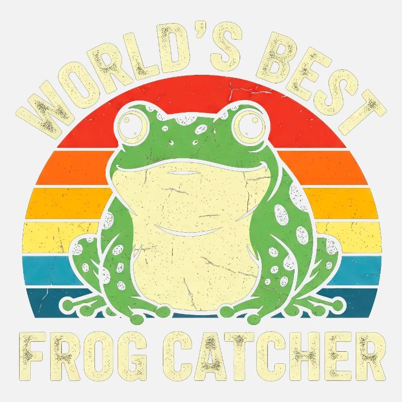 World's Best Frog Catcher Retro Design