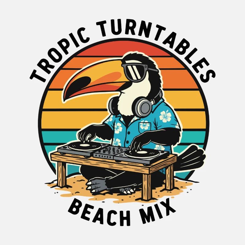 Toucan DJ Tropic Turntables Beach Mix