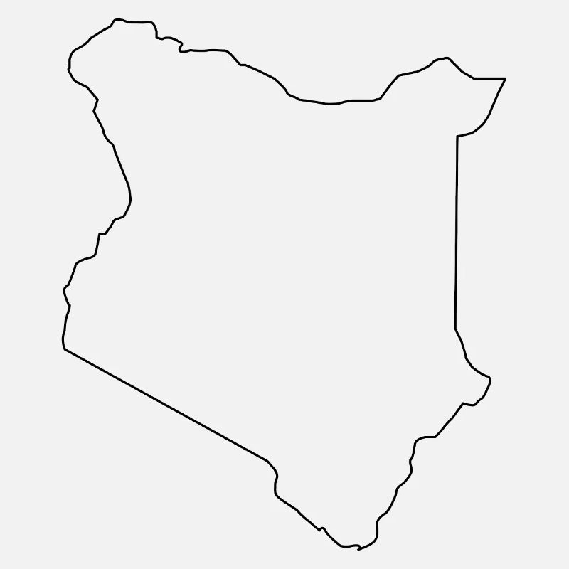 Plan de la carte du Kenya