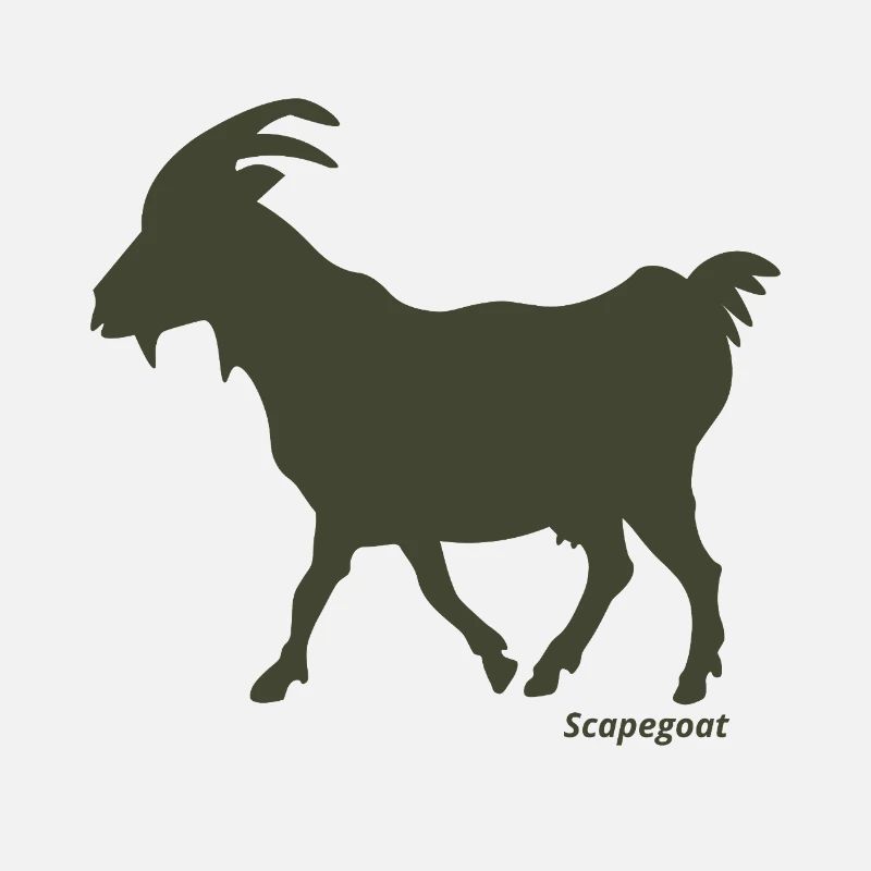 Sündenbock Ziege oliv