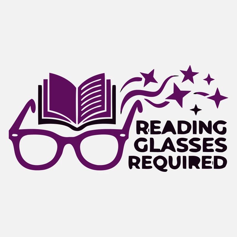 Reading Glasses Book Saying Vector